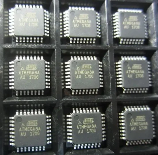 Circuits intégrés MCU 8-Bit 16MHz 8kb Flash 32-Tqfp Série AVR Microcontrôleurs intégrés Puce IC Atmega8a-Aur